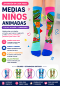Medias Altas Animadas para Niños – Diseños Divertidos y Colores Surtidos
