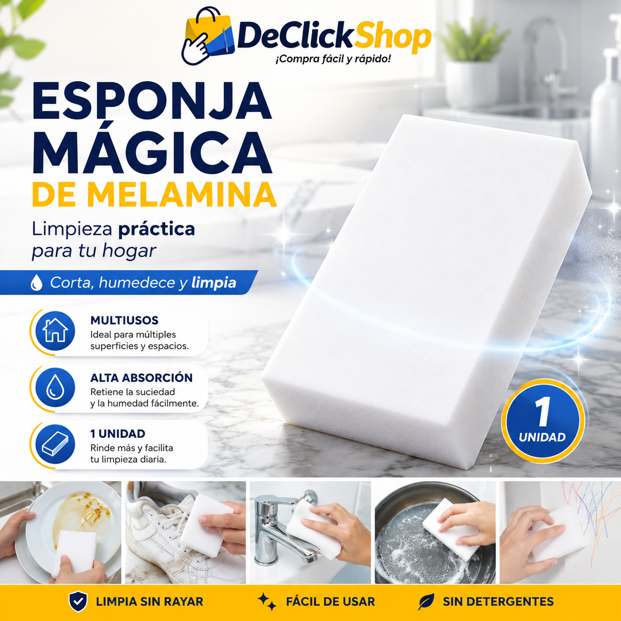 1044186 - Esponja Mágica de Melamina Multiusos