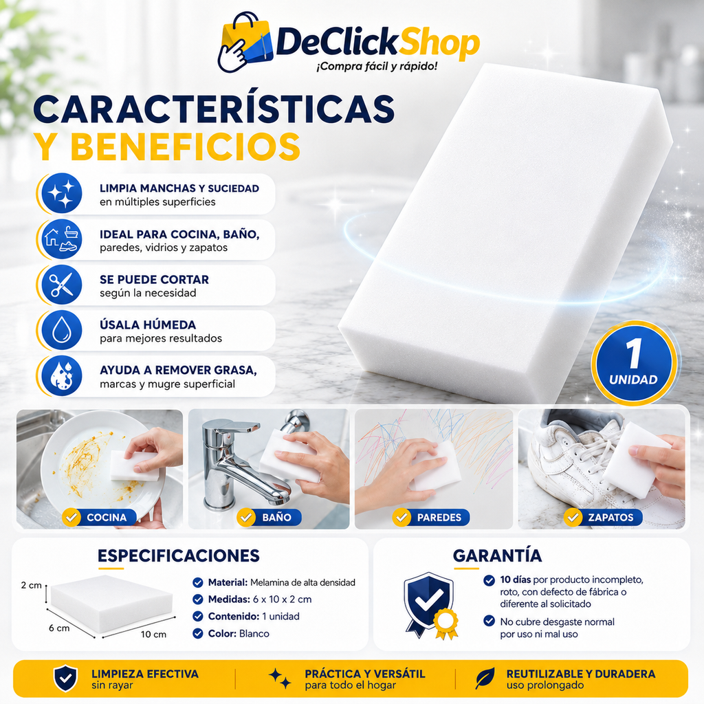 1044186 - Esponja Mágica de Melamina Multiusos