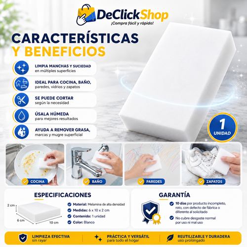 1044186 - Esponja Mágica de Melamina Multiusos