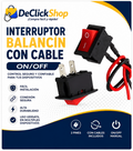 Interruptor de Balancín ON/OFF con Cable para Vehículos y Proyectos Eléctricos