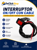 Interruptor Universal ON/OFF para Moto con Platina y Cable de 30 cm