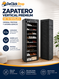 Zapatero Vertical Premium de 10 Niveles con Cubierta Protectora