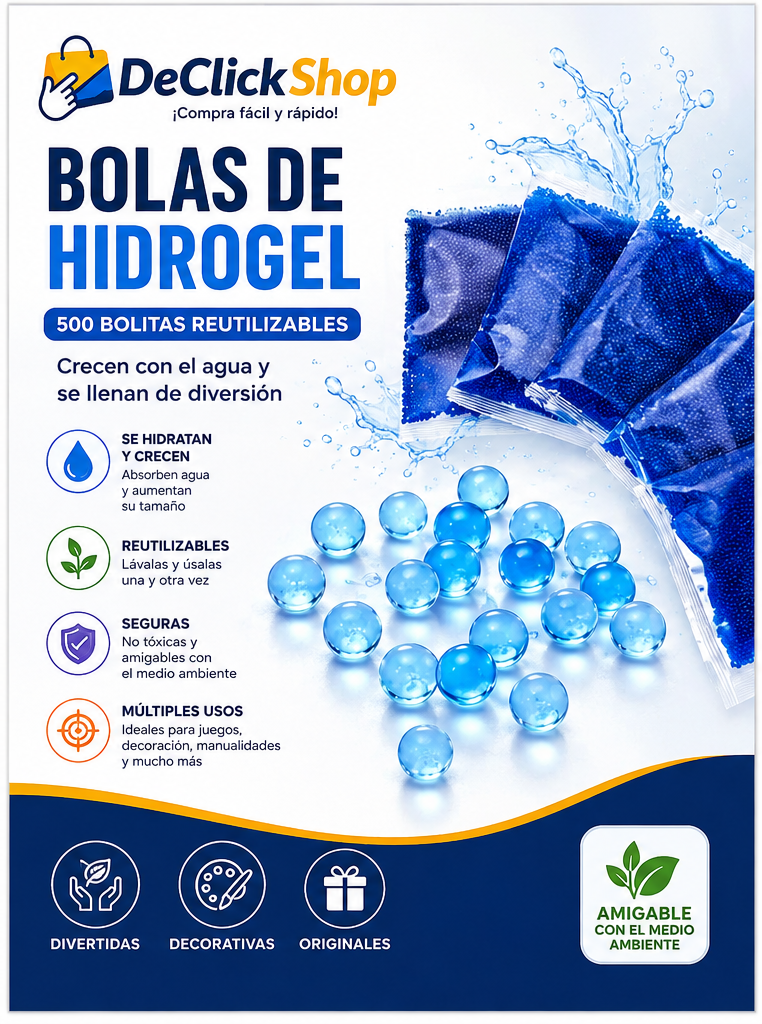 Bolas de Hidrogel Azules x 500 Unidades
