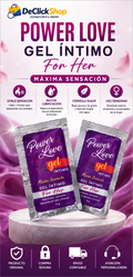 Power Love Gel Íntimo Femenino 5 g – Doble Sensación Cálida y Refrescante