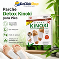Parche Detox Kinoki para Pies – Caja x 10 Unidades