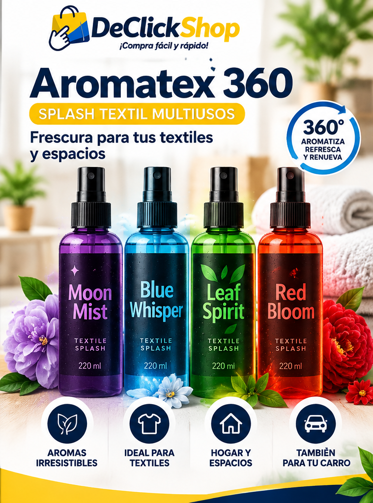 Aromatex 360 – Splash Textil Multiusos para Hogar y Carro