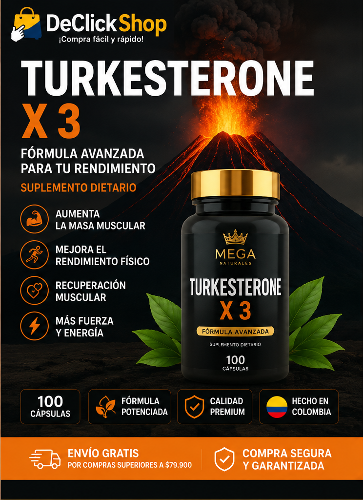1980896 - Turkesterone X3 – Suplemento Deportivo para Rendimiento, Fuerza y Recuperación