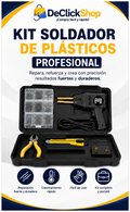 Kit Profesional Soldador de Plásticos 60W con 200 Grapas y Maletín