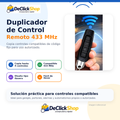 Duplicador Universal de Control Remoto 433 MHz 4 en 1 Tipo Llavero