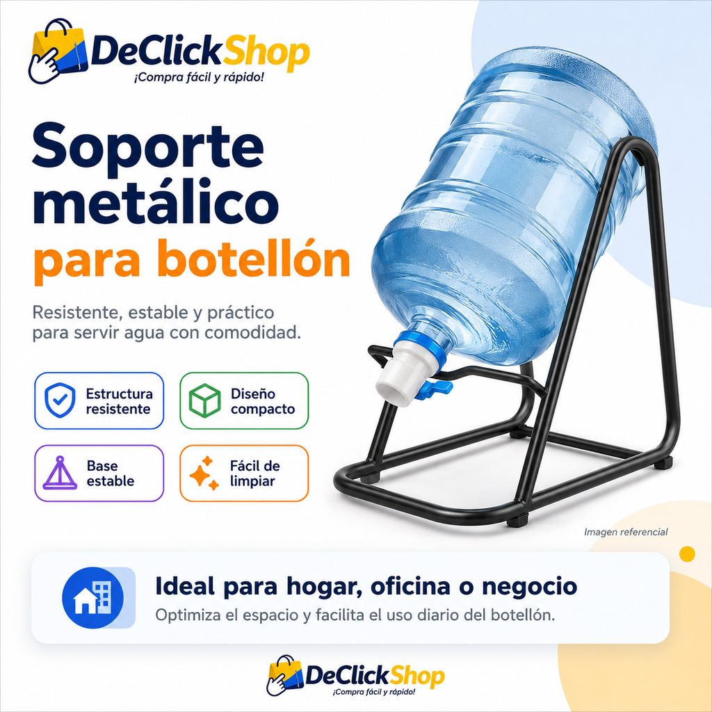 Soporte Metálico para Botellón de Agua – Base Resistente y Compacta