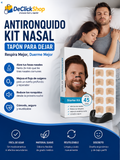 Kit Nasal Antironquidos Reutilizable – Dilatador Nasal para Dormir Mejor