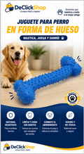 Juguete Mordedor para Perro en Forma de Hueso – Ayuda a Limpiar los Dientes y Reducir el Estrés