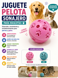 Juguete Pelota Sonajero para Mascotas | Bola Interactiva con Cascabel para Perros y Gatos