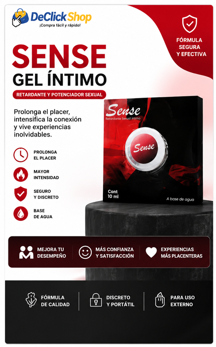 Sense Gel Íntimo Retardante y Lubricante a Base de Agua – 10 ml