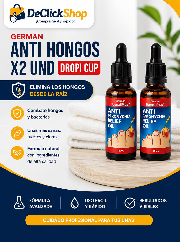 Tratamiento Antihongos para Uñas German ToenailPlus x2 – Aceite Tópico para Manos y Pies