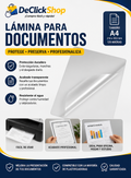 Lámina Térmica A4 para Plastificar Documentos – 125 Micras