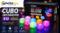 Cubos Luminosos Decorativos para Fiestas – Set x12