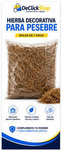 Hierba Decorativa para Pesebre – Bolsa de 1 Pieza