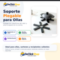 Soporte Plegable para Ollas y Recipientes Calientes – Protector de Mesa Antideslizan