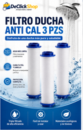 Pack x3 Filtros Antical de Repuesto para Ducha – Ayuda a Retener Sedimentos e Impurezas