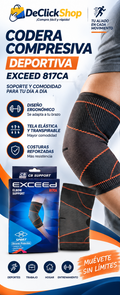 Codera Compresiva Deportiva EXCEED 817CA para Soporte de Codo