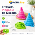 Embudo Plegable de Silicona Multifuncional – Compacto, Reutilizable y Resistente al Calor