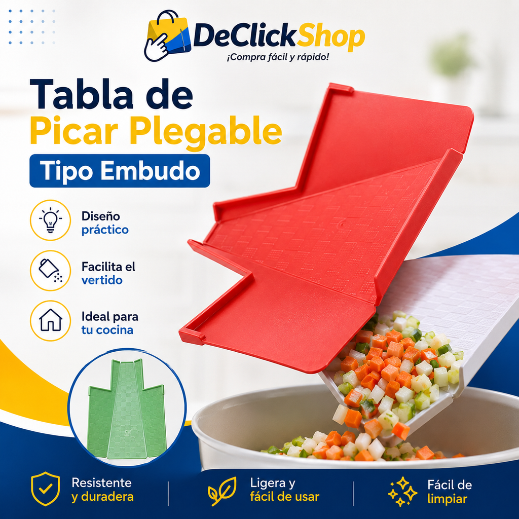 Tabla de Picar Plegable Tipo Embudo