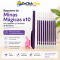 Repuesto de Minas Mágicas x10 con Lapicero y Corrector de Escritura Montessori