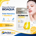 Mascarilla Facial BIOAQUA con Ácido Hialurónico y Vitamina C – Hidratación y Luminosidad