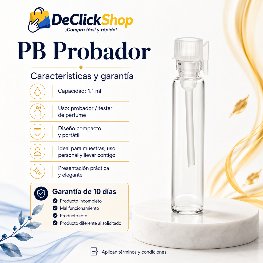 Probador de Perfume PB 1.1 ml – Tester Compacto y Portátil
