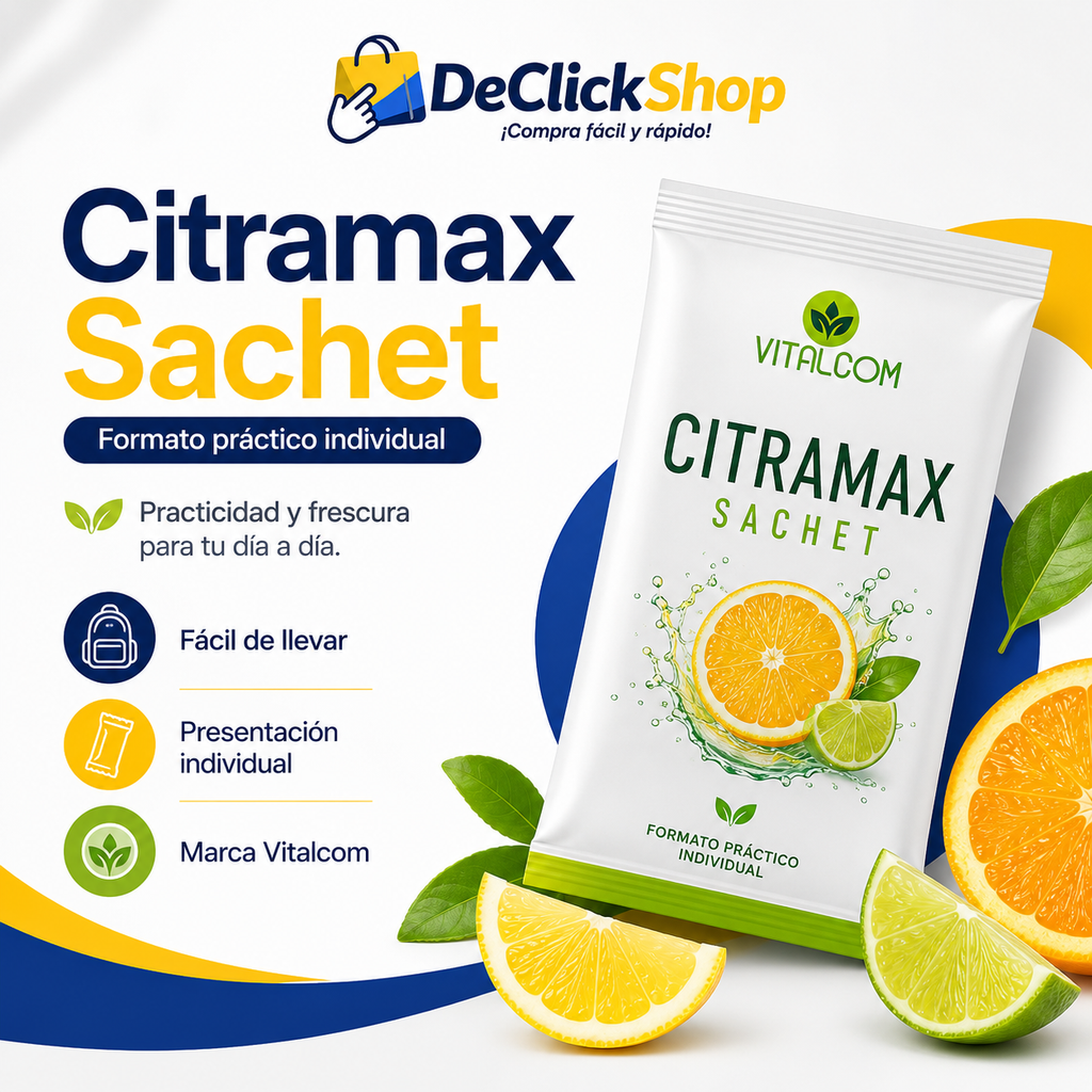 Citramax Sachet Vitalcom – Presentación Individual Práctica