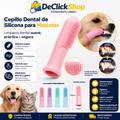 Cepillo Dental de Silicona para Mascotas – Limpieza Suave para Perros y Gatos