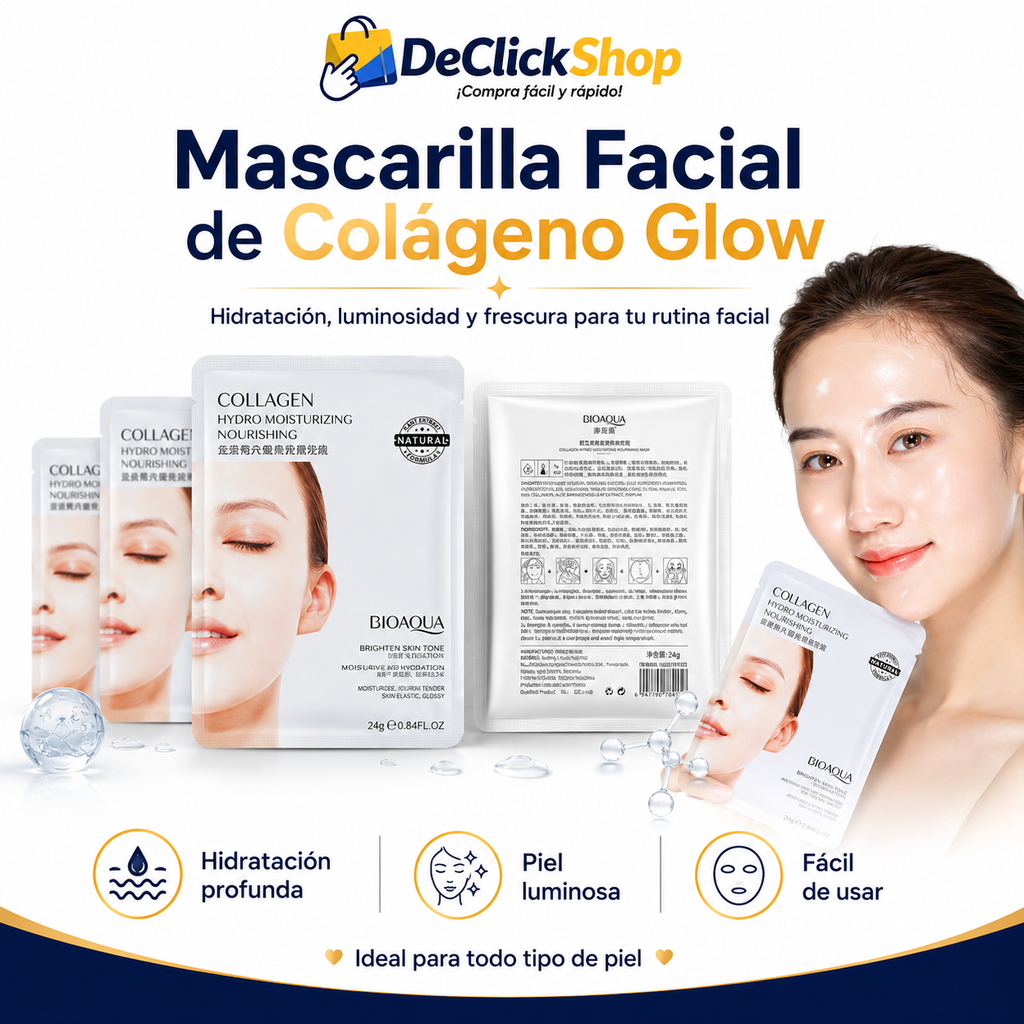 Mascarilla Facial de Colágeno Glow – Hidratación y Luminosidad