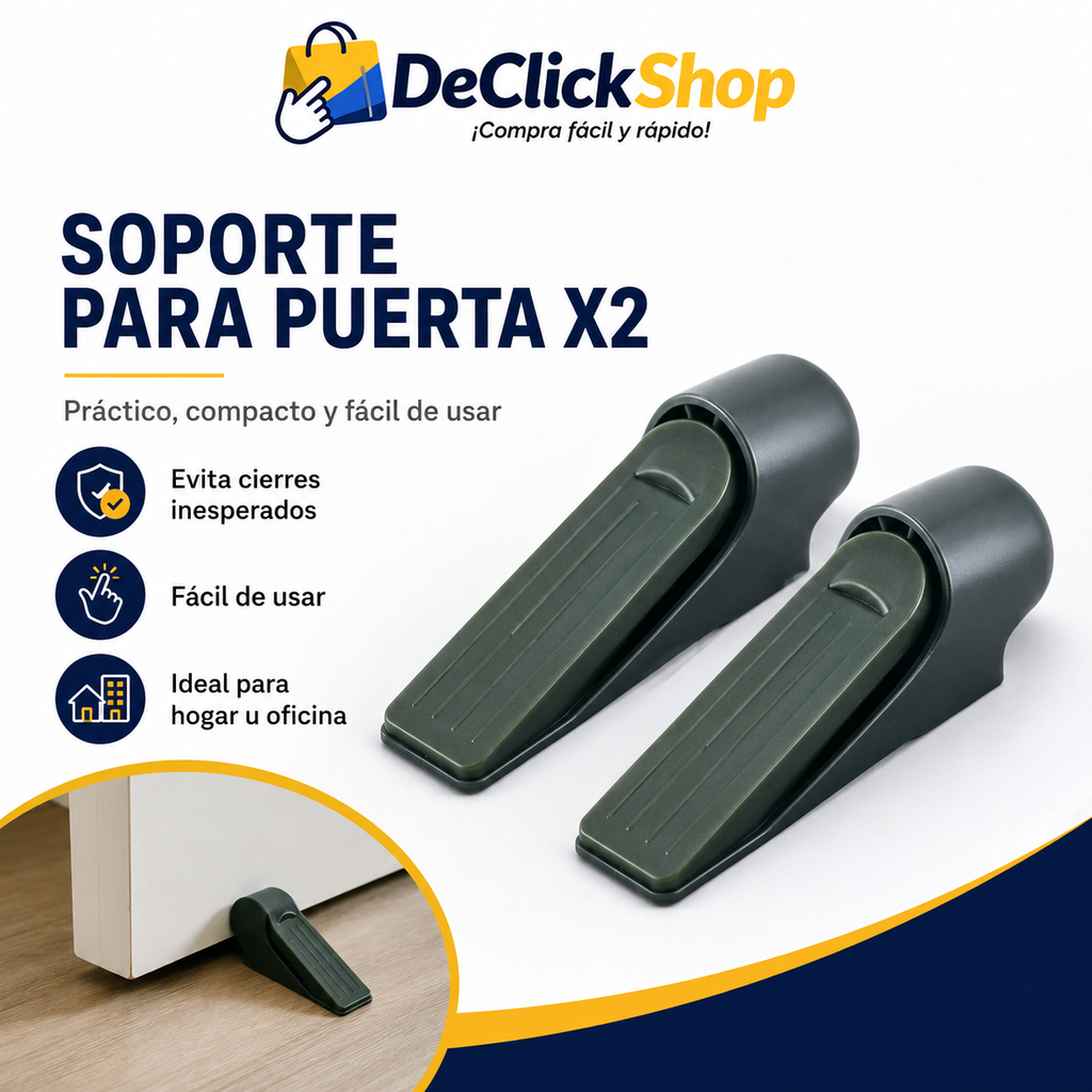 Topes Abatibles para Puerta con Pedal – Set de 2 Unidades