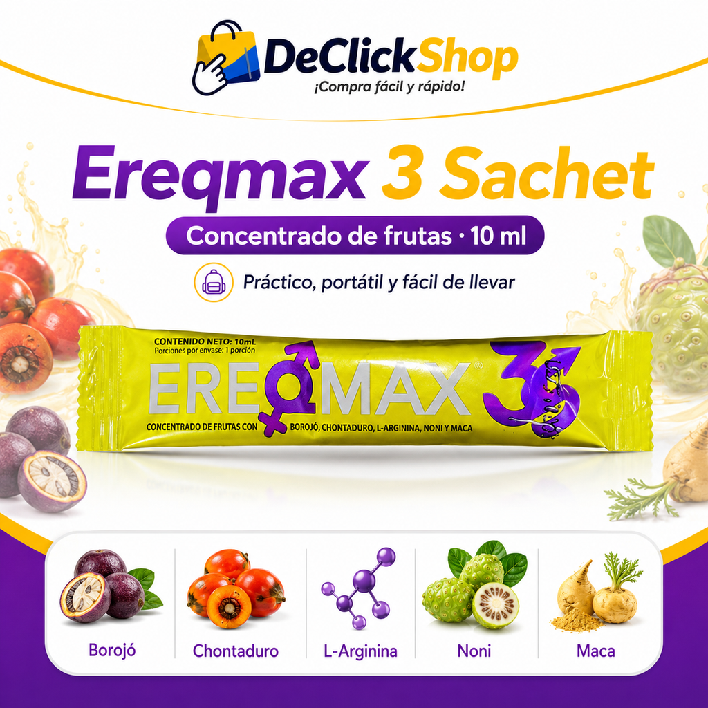 Ereqmax 3 Sachet Concentrado de Frutas 10 ml x 10 Unidades