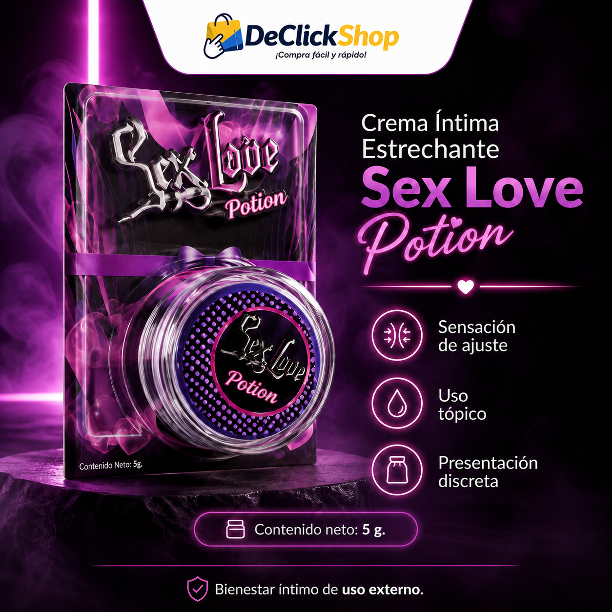 Crema Íntima Estrechante Sex Love Potion 5 g