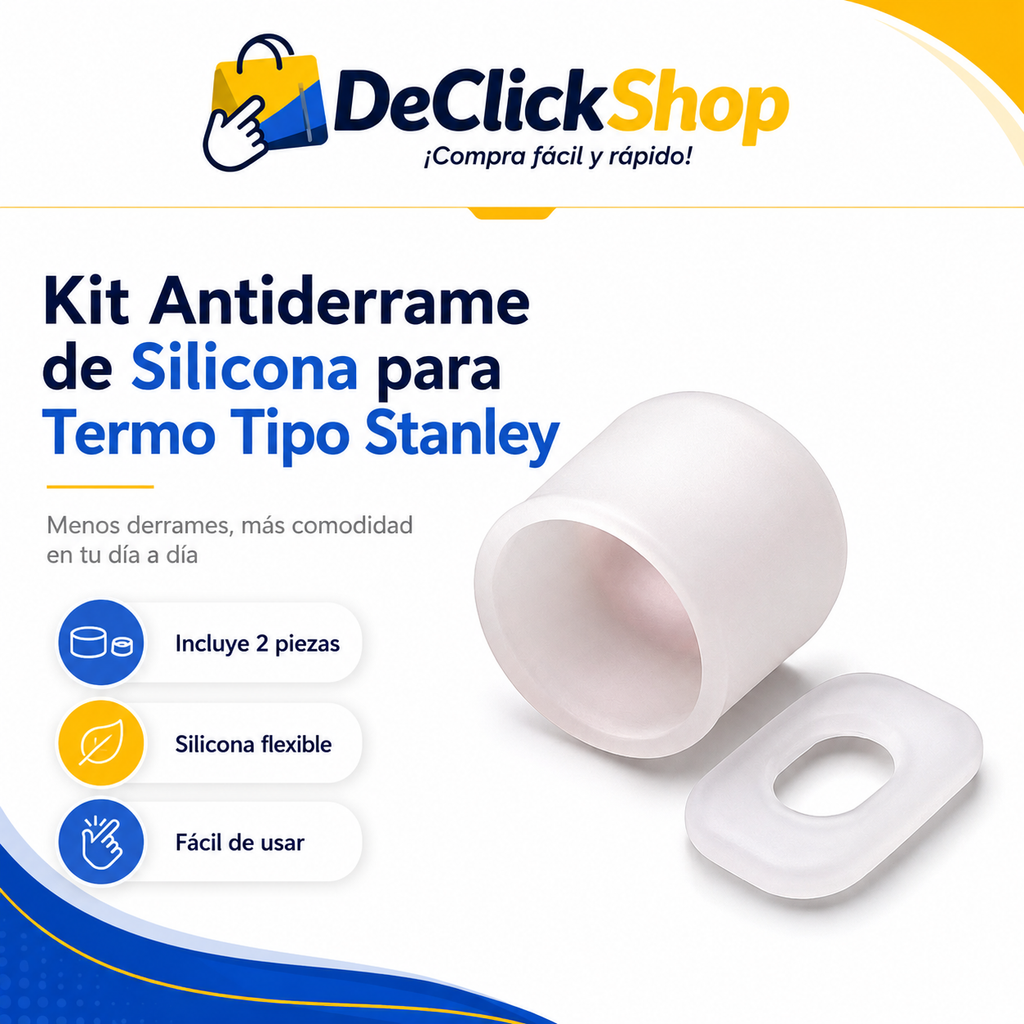 Kit Antiderrame de Silicona para Termo Tipo Stanley – 2 Piezas