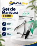 Set de Manicura 2 Piezas con Alicate y Lima