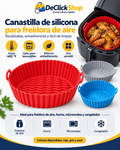Canastilla de Silicona Reutilizable para Freidora de Aire