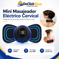 Mini Masajeador Eléctrico TENS Recargable para Cuello y Cuerpo