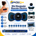 Mini Masajeador Muscular Eléctrico Portátil con 8 Modos y Carga USB