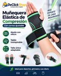 Muñequera Elástica de Compresión con Correa Ajustable