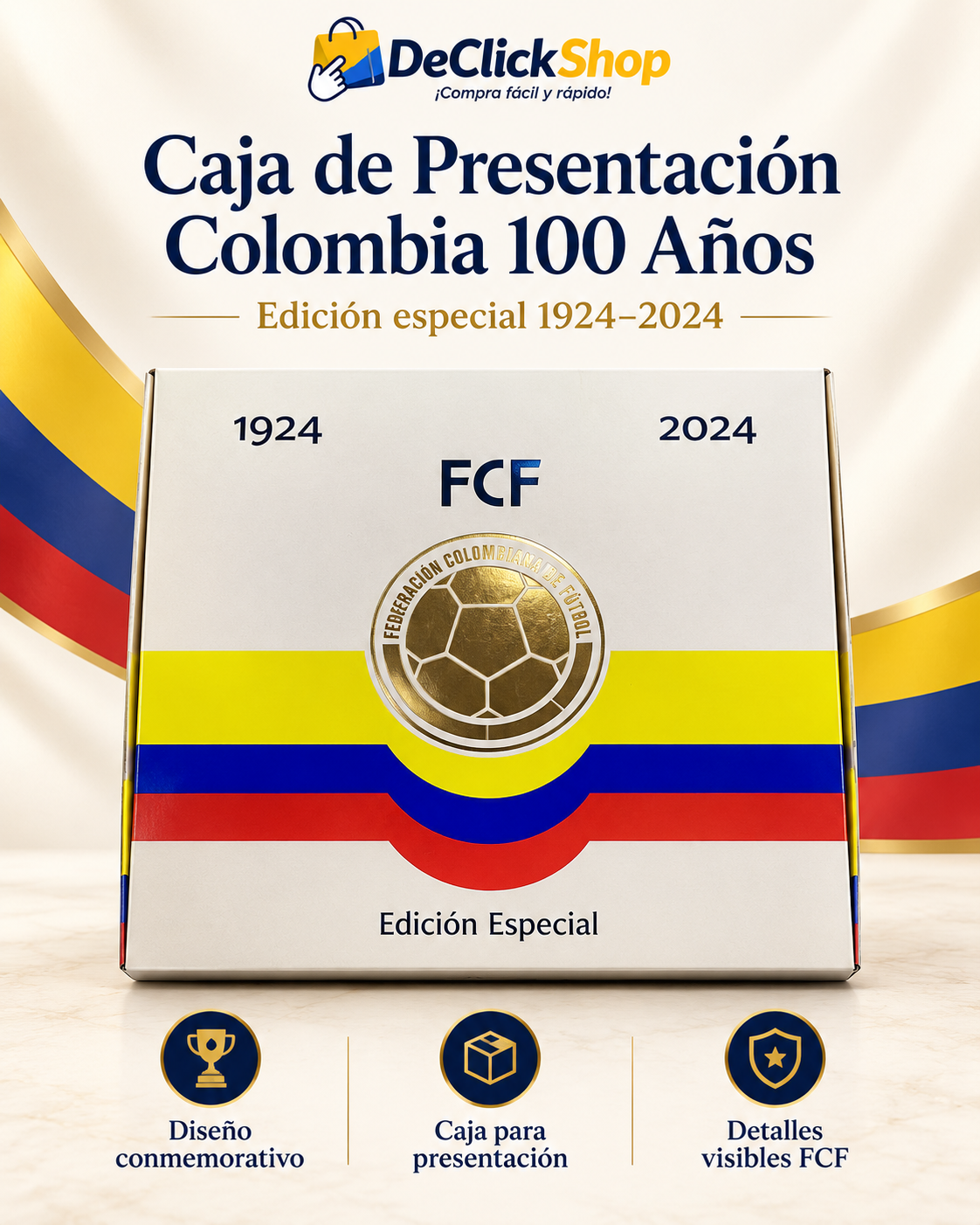 Caja de Presentación Colombia 100 Años – Edición Especial 1924–2024