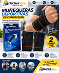 Muñequeras Deportivas de Compresión – Par x2