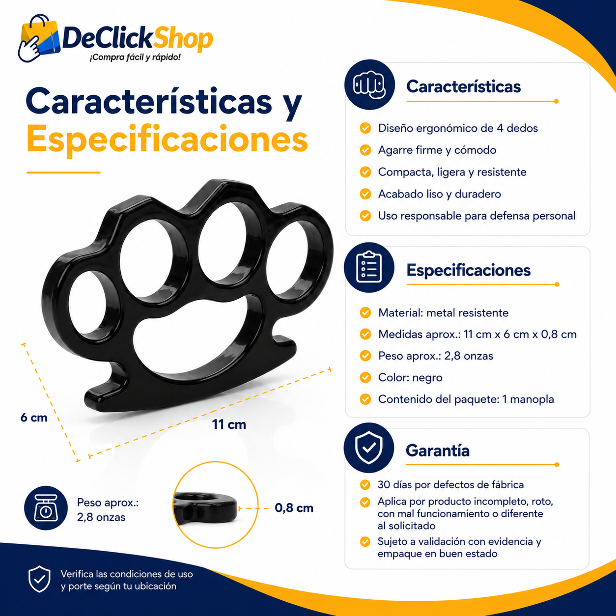 Manopla Ergonómica Metálica de Agarre Firme