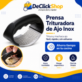 Prensa Trituradora de Ajo en Acero Inoxidable con Mango Ergonómico