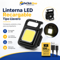 Linterna LED Recargable Tipo Llavero – Compacta, Potente y Portátil