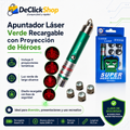 Apuntador Láser Verde Recargable con Proyección de Héroes