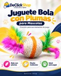 Juguete Bola con Plumas para Mascotas